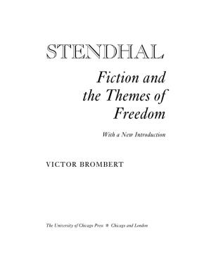 "The Temptations of Autobiography," from Stendhal