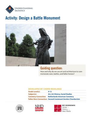 Design a Battle Monument