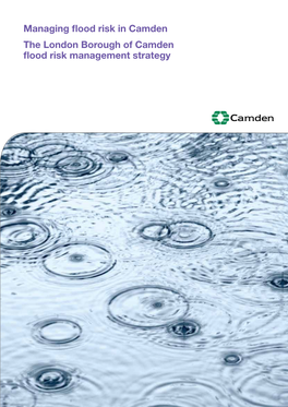 The London Borough of Camden Flood Risk Management Strategy Contents Foreword 1