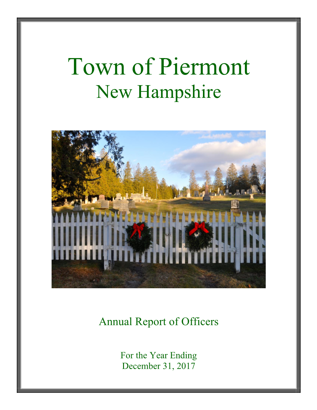 2017 Town Report