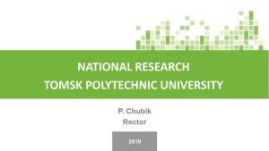 National Research Tomsk Polytechnic University