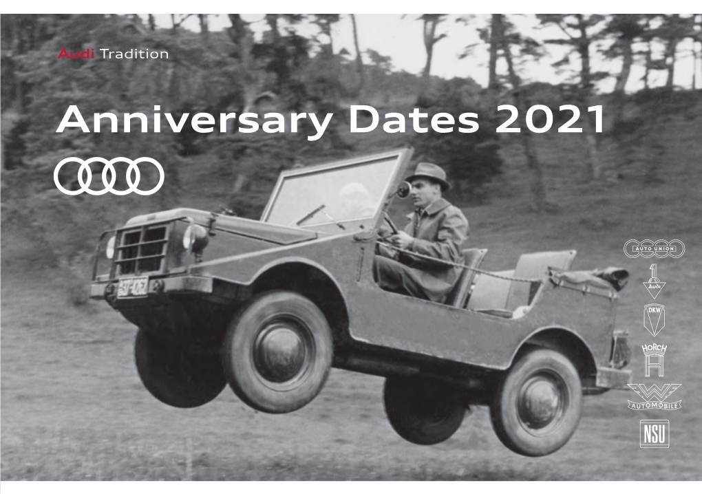 Anniversary Dates 2021 Audi Tradition 2 Anniversary Dates 2021