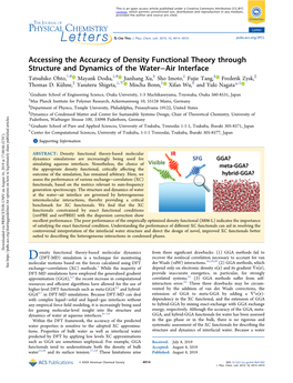 Accessing the Accuracy of Density Functional Theory Through Structure
