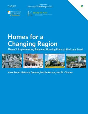 Homes for a Changing Region Phase 3: Implementing Balanced Housing Plans at the Local Level