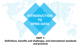 Introduction to Open Data