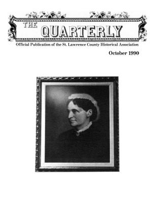 October 1990 the QUARTERLY Official Publication of the St