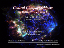 Central Compact Objects As Anti-Magnetars