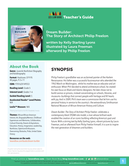 Dream Builder: the Story of Architect Philip Freelon Written by Kelly Starling Lyons Illustrated by Laura Freeman Afterword by Philip Freelon