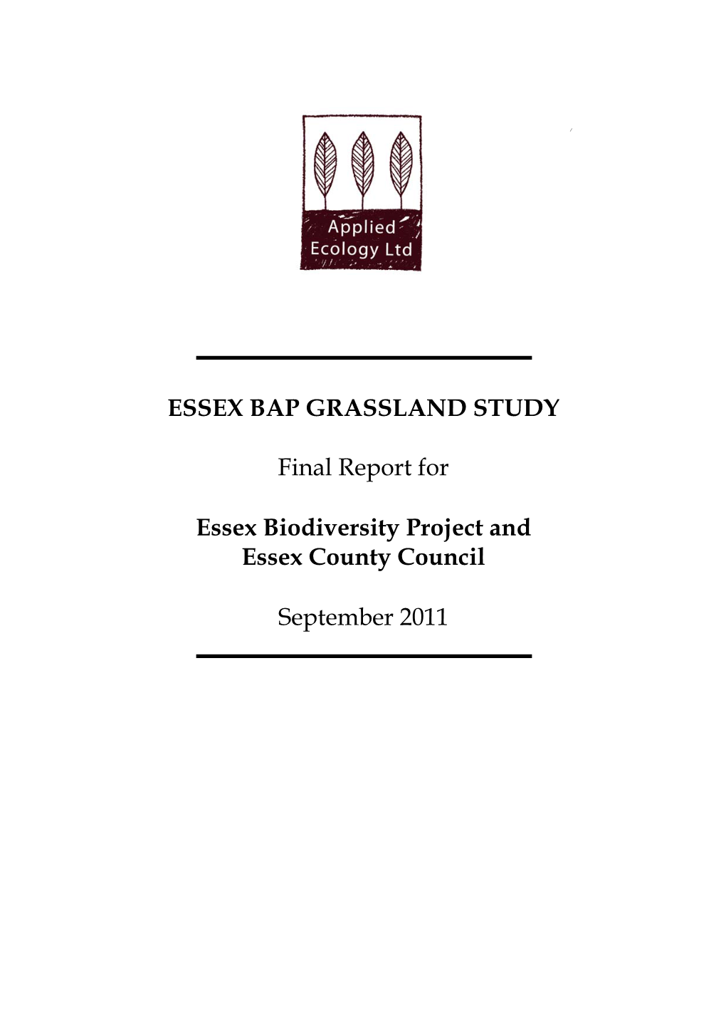 Essex Bap Grassland Study