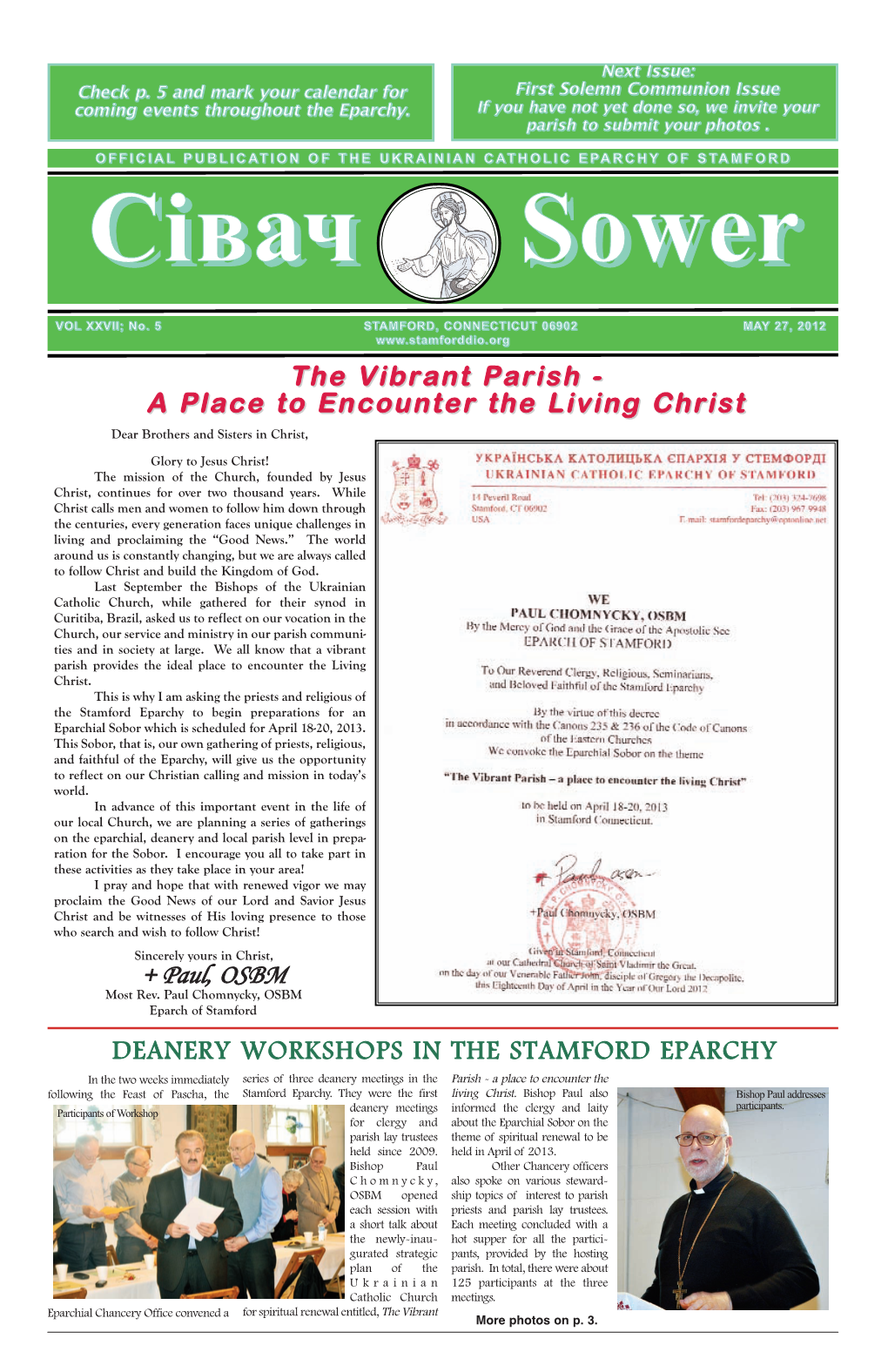 A Place to Encounter the Living Christ + Paul, OSBM DEANERY
