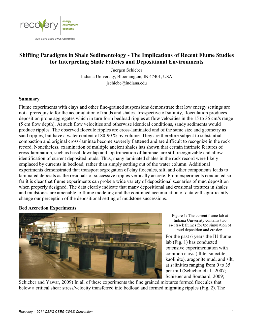 Shifting Paradigms in Shale Sedimentology