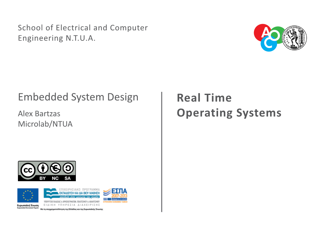 Real Time Operating Systems