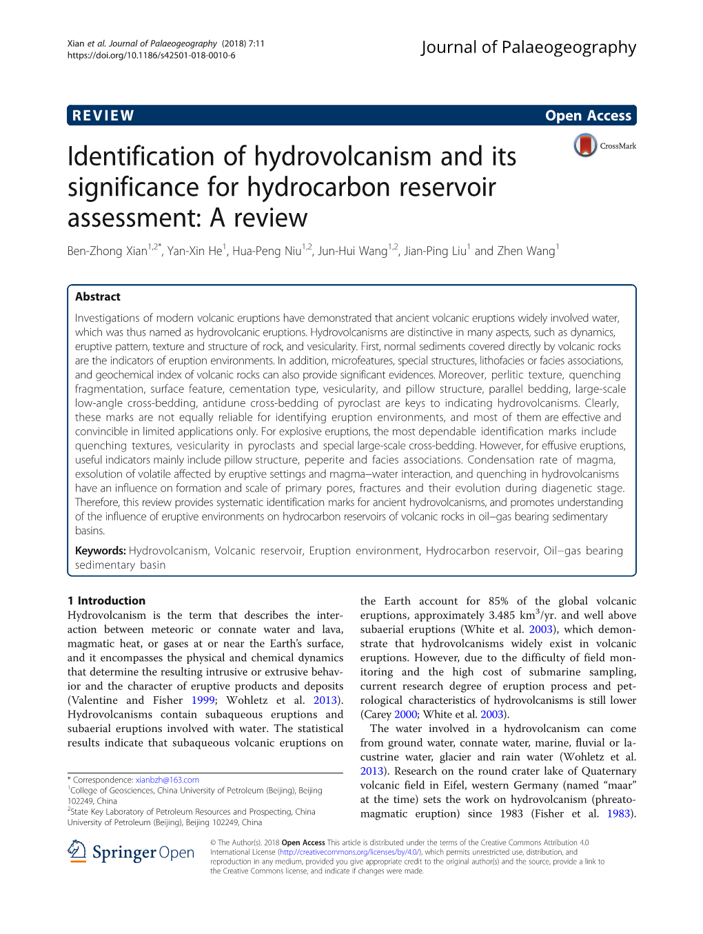 Identification of Hydrovolcanism and Its Significance for Hydrocarbon