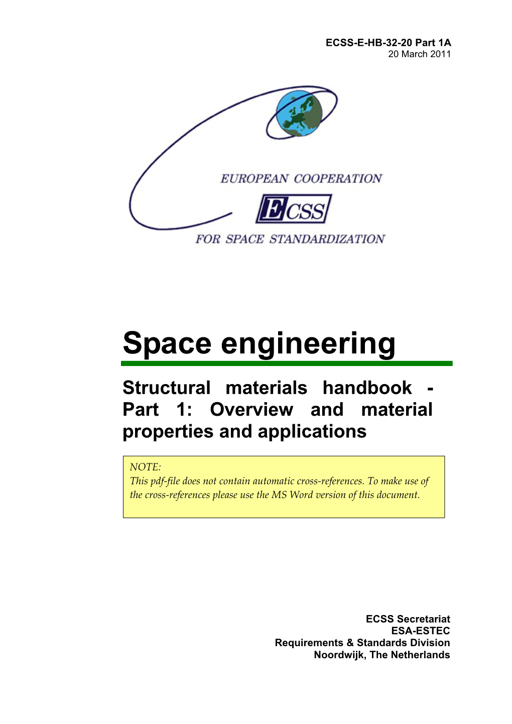 ECSS-E-HB-32-20 Part1a