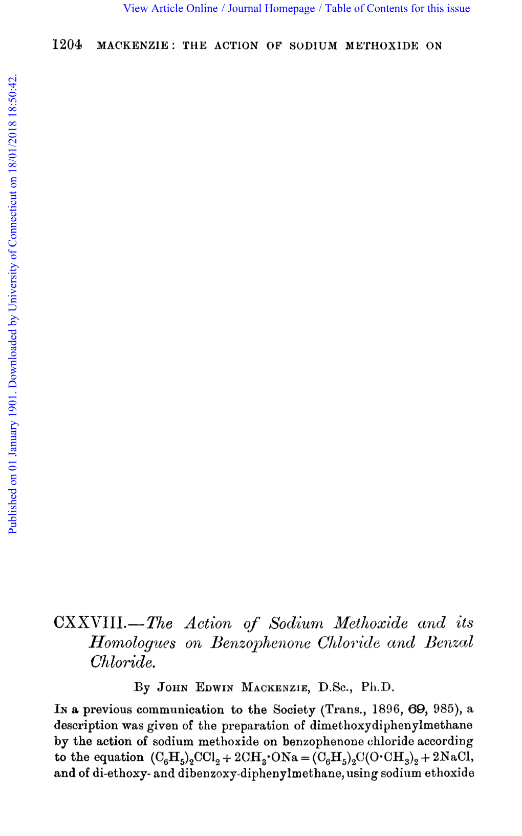 Chloride. by JOHNEDWIN MACKENZIE, D.Sc., PI1.D