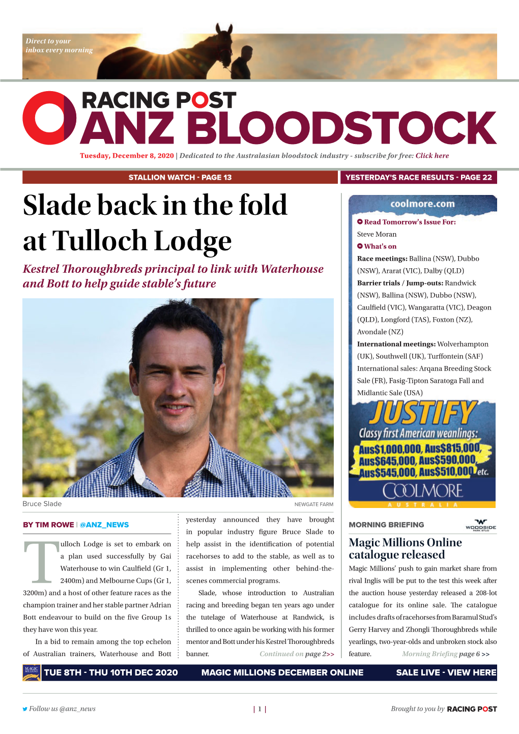 Slade Back in the Fold at Tulloch Lodge | 2 | Tuesday, December 8, 2020