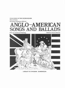 Anglo-American Songs and Ballads AFS