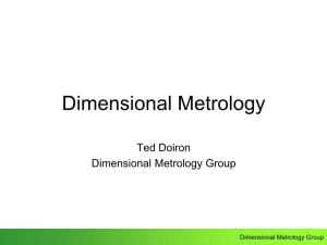Dimensional Metrology