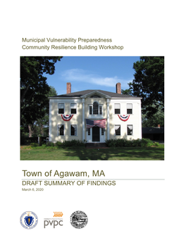 Town of Agawam, MA DRAFT SUMMARY of FINDINGS March 6, 2020