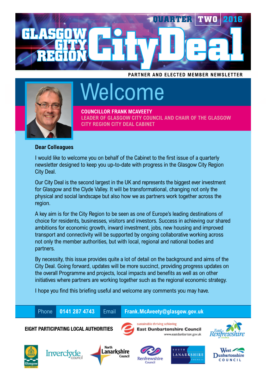 Glasgow City Region-City Deal Newsletter-Q2 16