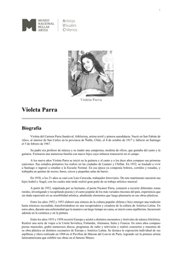 Violeta Parra Violeta Parra