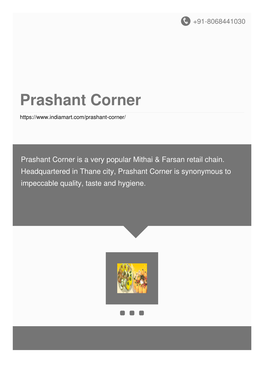 Prashant Corner