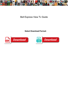 Bell Express View Tv Guide