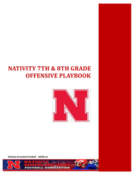 Nativity 7Th & 8Th Grade Offensive Playbook