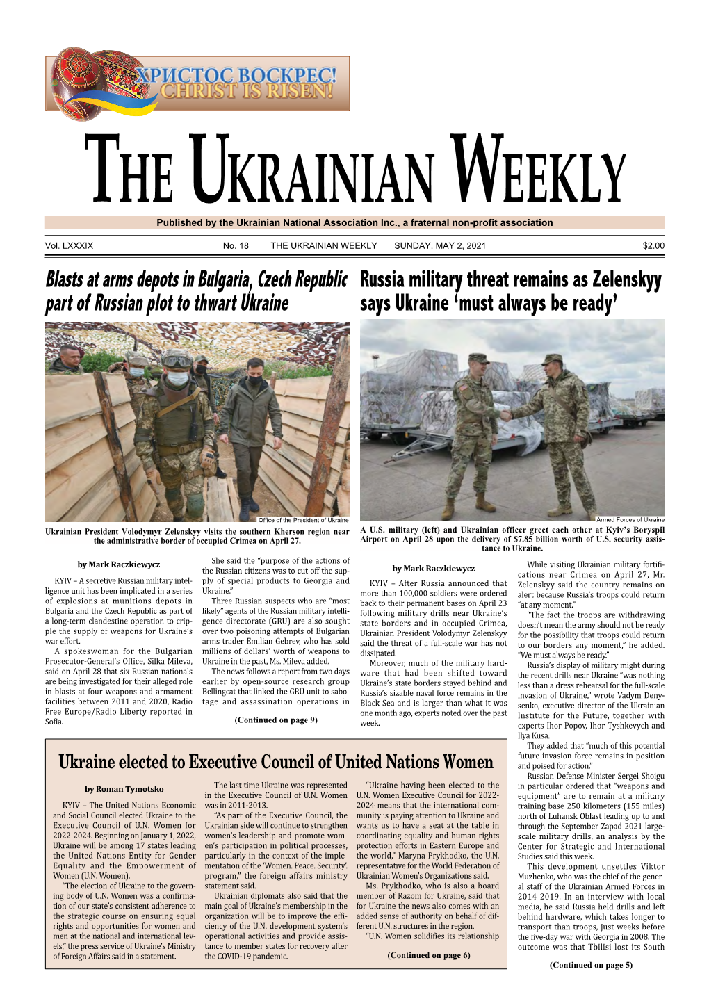 The Ukrainian Weekly, 2021