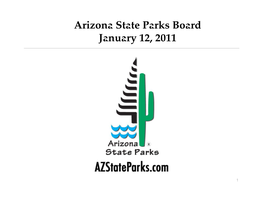 Arizona State Parks Board January 12, 2011