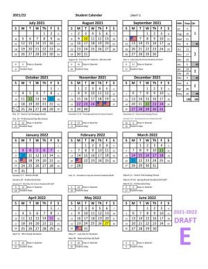 2021-2022 and 2022-2023 Proposed School Calendars.Pdf