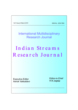 Indian Streams Research Journal