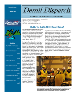 Demil Dispatch Volume 12 Issue 1 DRAFT