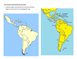 Latin America Political Map Study Guide