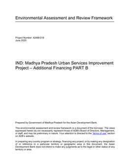 42486-018: Madhya Pradesh Urban Services Improvement Program