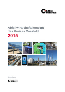 Abfallwirtschaftskonzept Des Kreises Coesfeld 2015