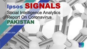 Social Intelligence Analytics Report on Coronavirus PAKISTAN