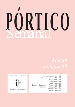 Portico Semanal 1049 Mundo Antiguo 90