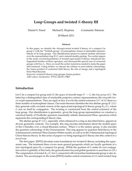 Loop Groups and Twisted K-Theory III