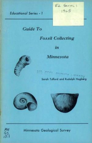 Guide to Fossil Collecting in Minnesota