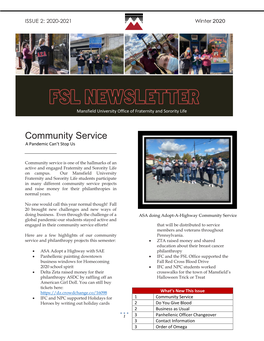 Winter 2020 Newsletter