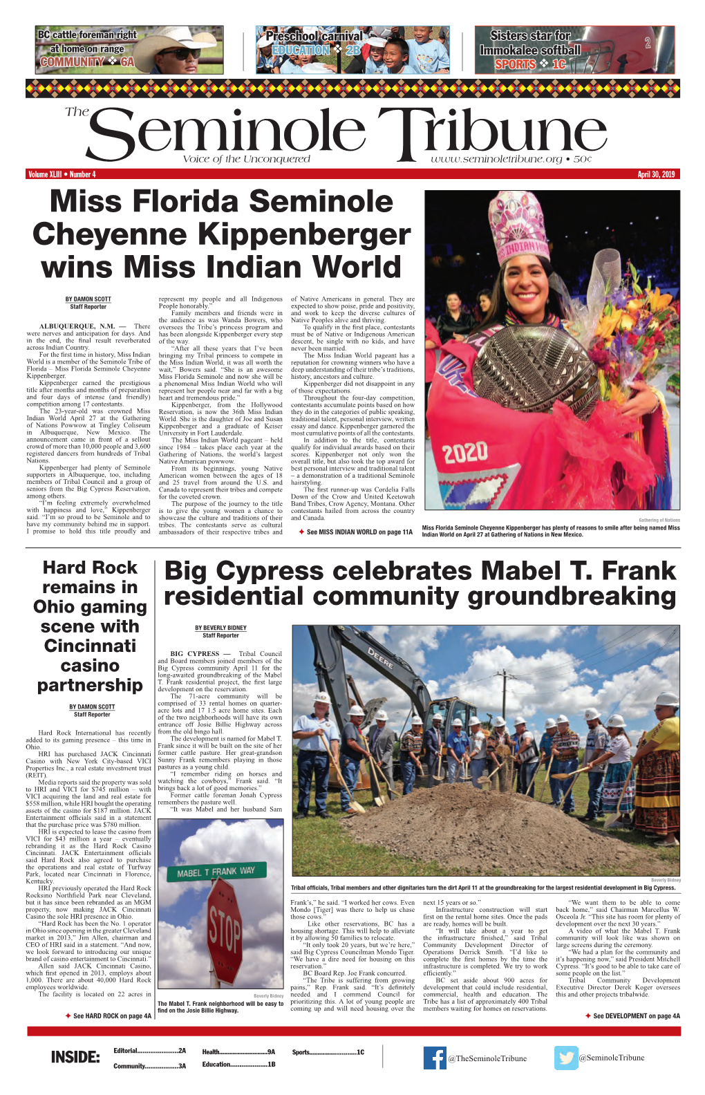 April 30 2019 Seminole Tribune