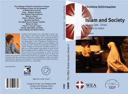 Islam and Society VKW the WEA Global Issues Series 4 Essays Women Inislam Sharia Law -Jihad - Islam and Society Christine Schirrmacher