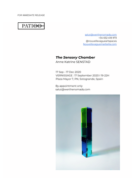 The Sensory Chamber Anne Katrine SENSTAD