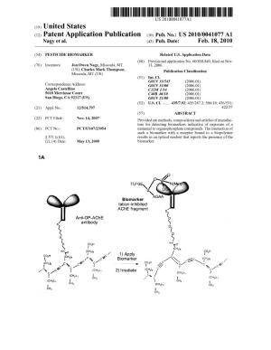 (12) Patent Application Publication (10) Pub. No.: US 2010/0041077 A1 &