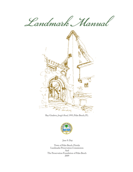 Landmarks Manual Table of Contents I