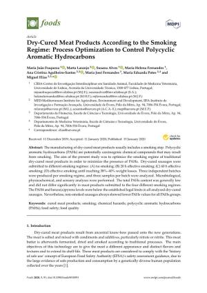 Dry-Cured Meat Products According to the Smoking Regime: Process Optimization to Control Polycyclic Aromatic Hydrocarbons