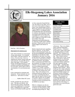 Elk-Skegemog Lakes Association January 2016