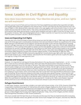 Iowa: Leader in Civil Rights and Equality Source Set Teaching Guide