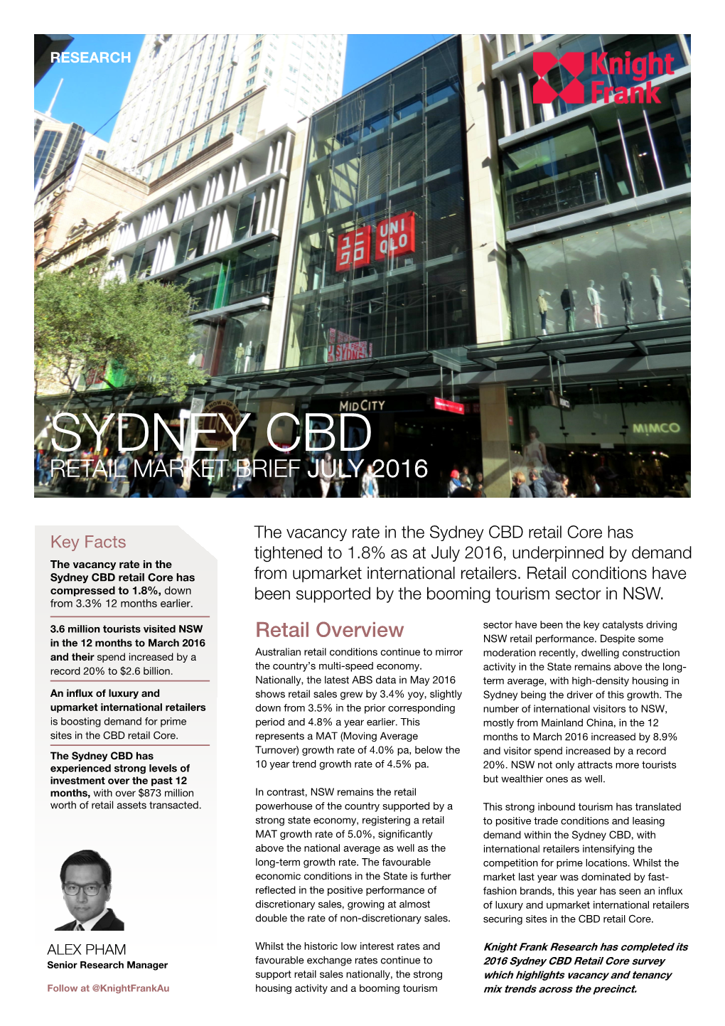 Sydney Cbd Retail Market Brief July 2016